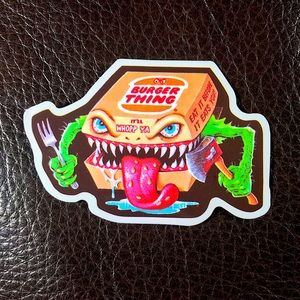 Burger Thing Parody Accent Decor Sticker